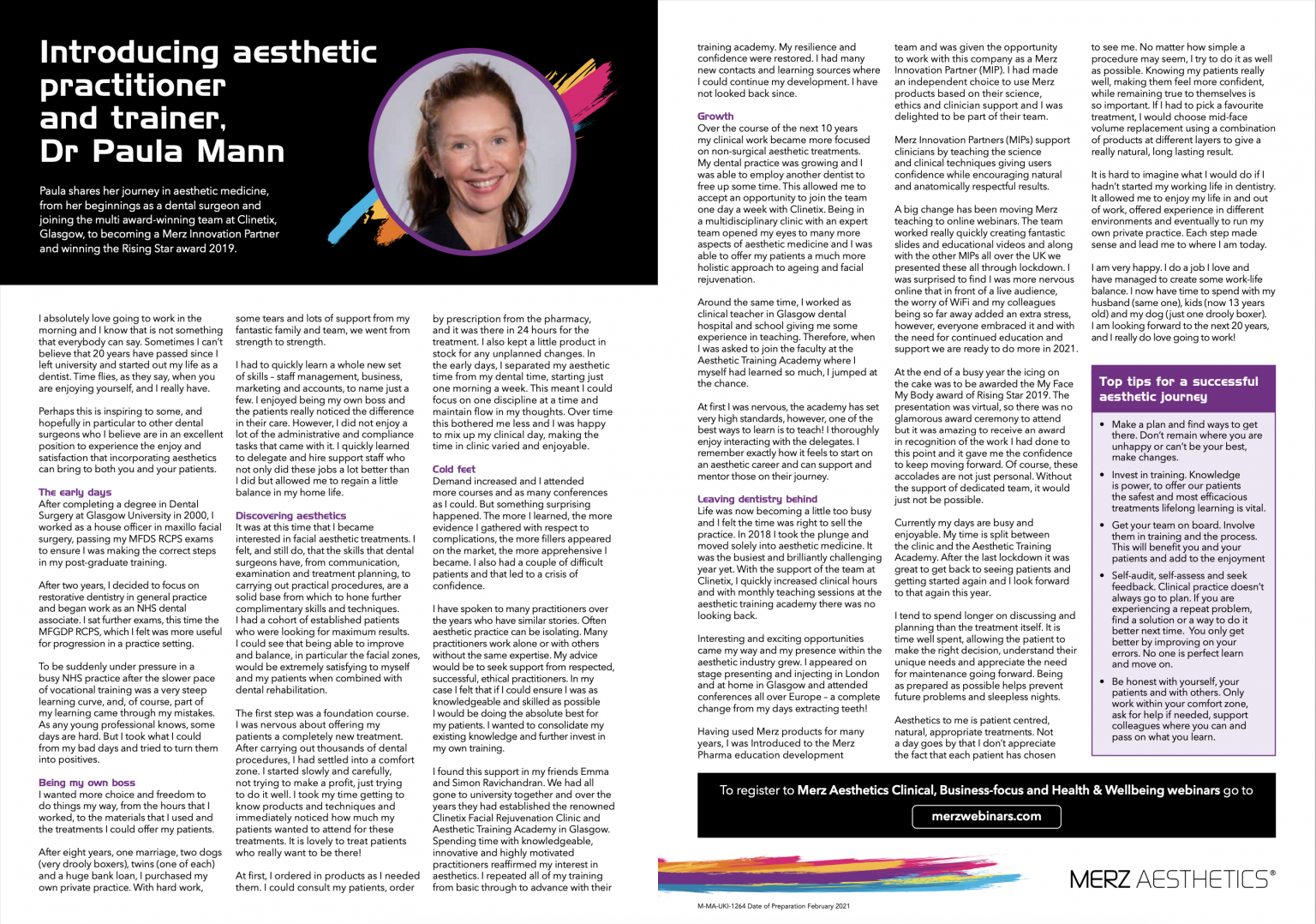 Dr Paula Mann's Journey into Aesthetics - Feature in Dentistry Magazine ...